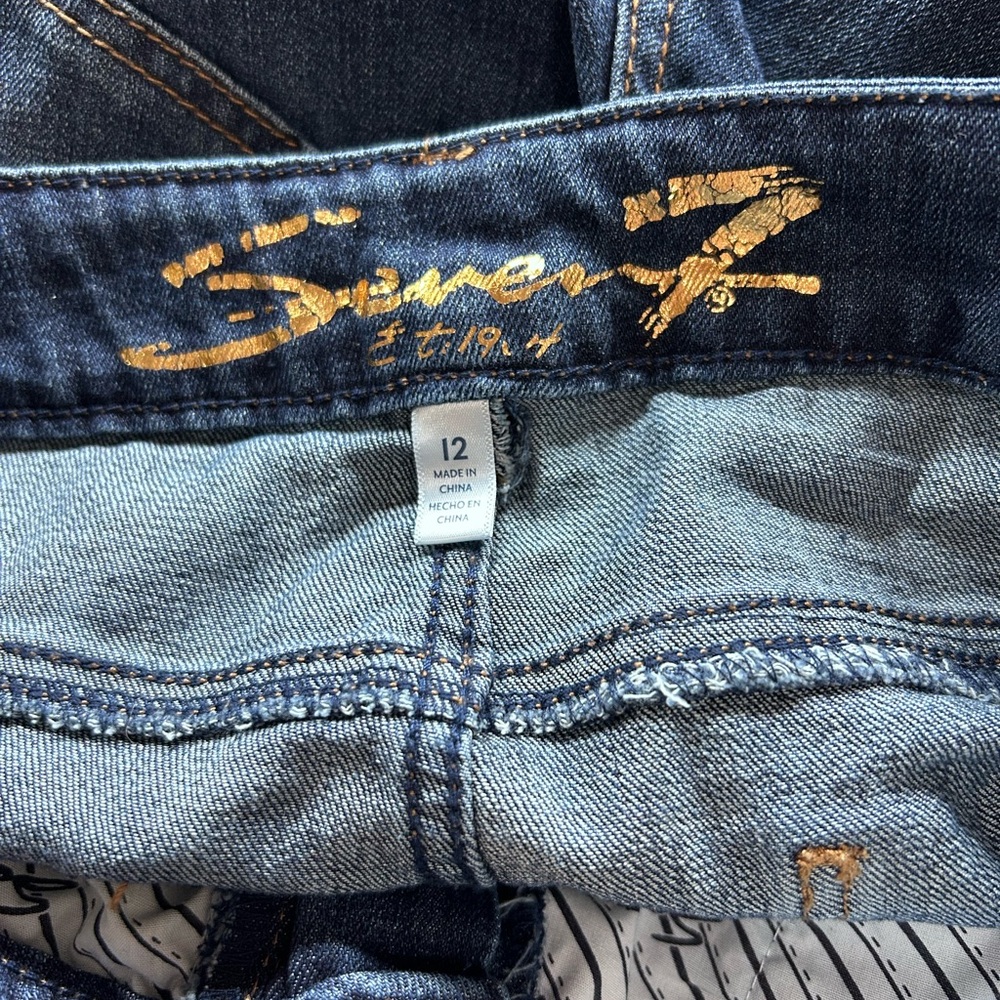 Seven7 Dark Blue Straight Leg Jeans - Picture 3 of 6